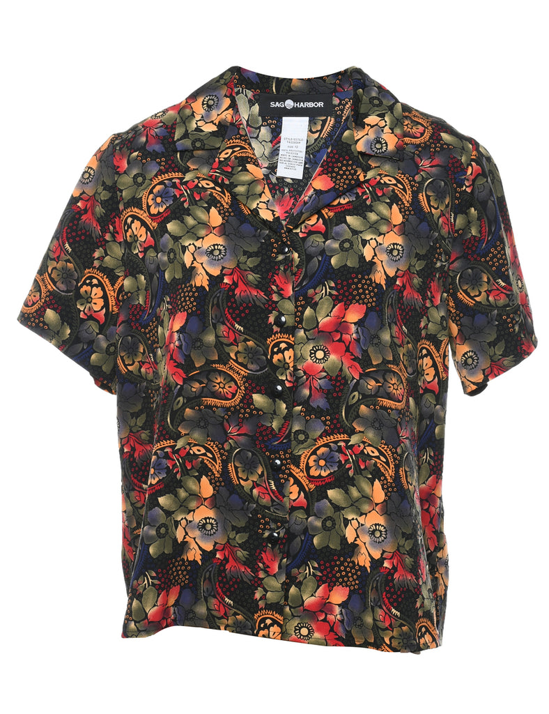 Floral Blouse - L