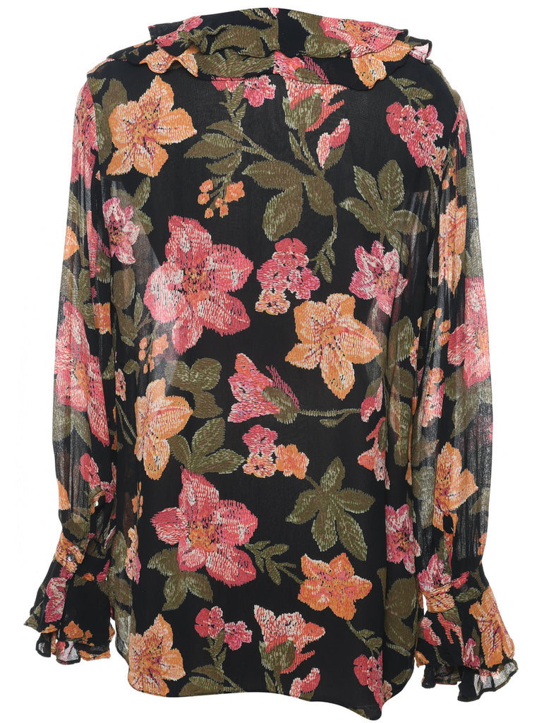 Floral Blouse - L