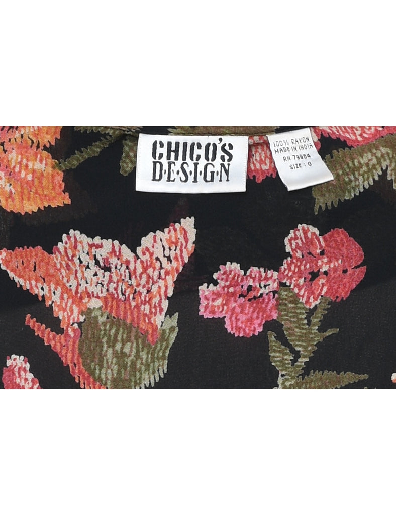 Floral Blouse - L