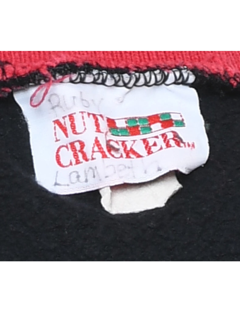 Floral Christmas Sweatshirt - L