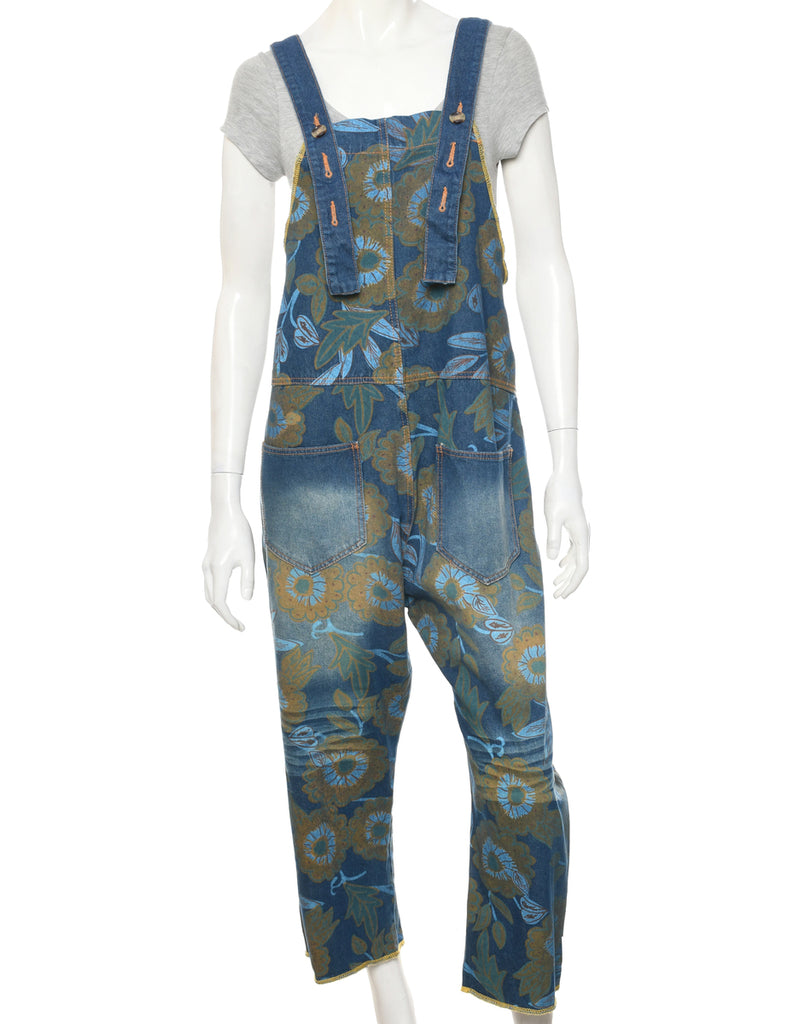 Floral Dungarees - W42 L22
