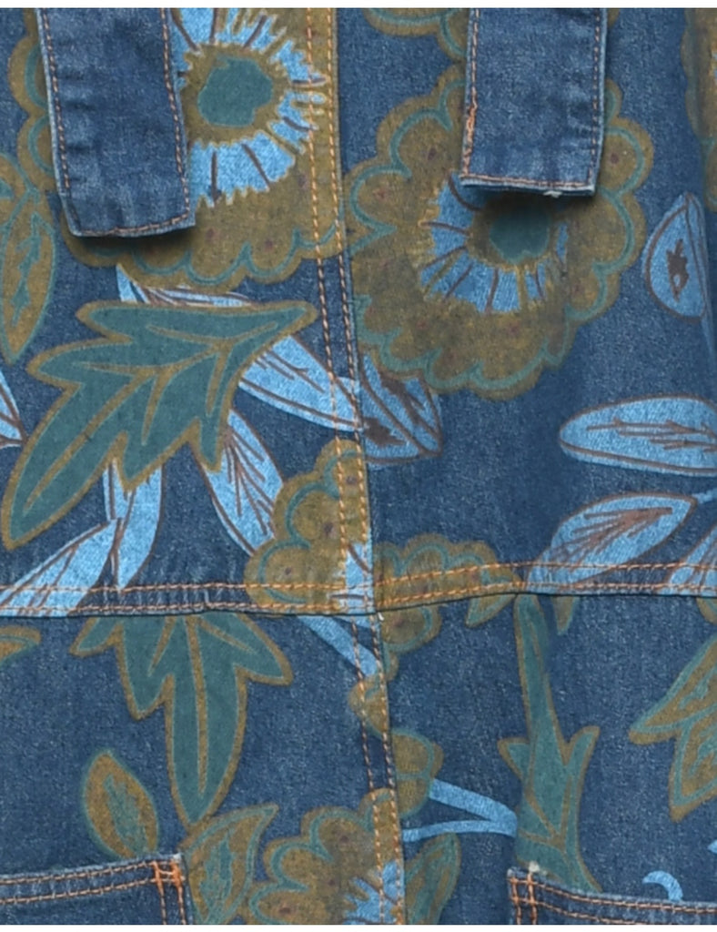 Floral Dungarees - W42 L22