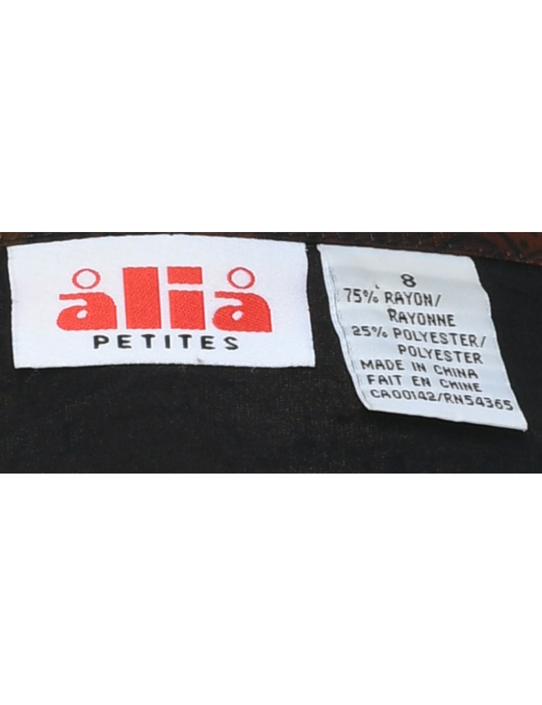 Floral Evening Blouse - M