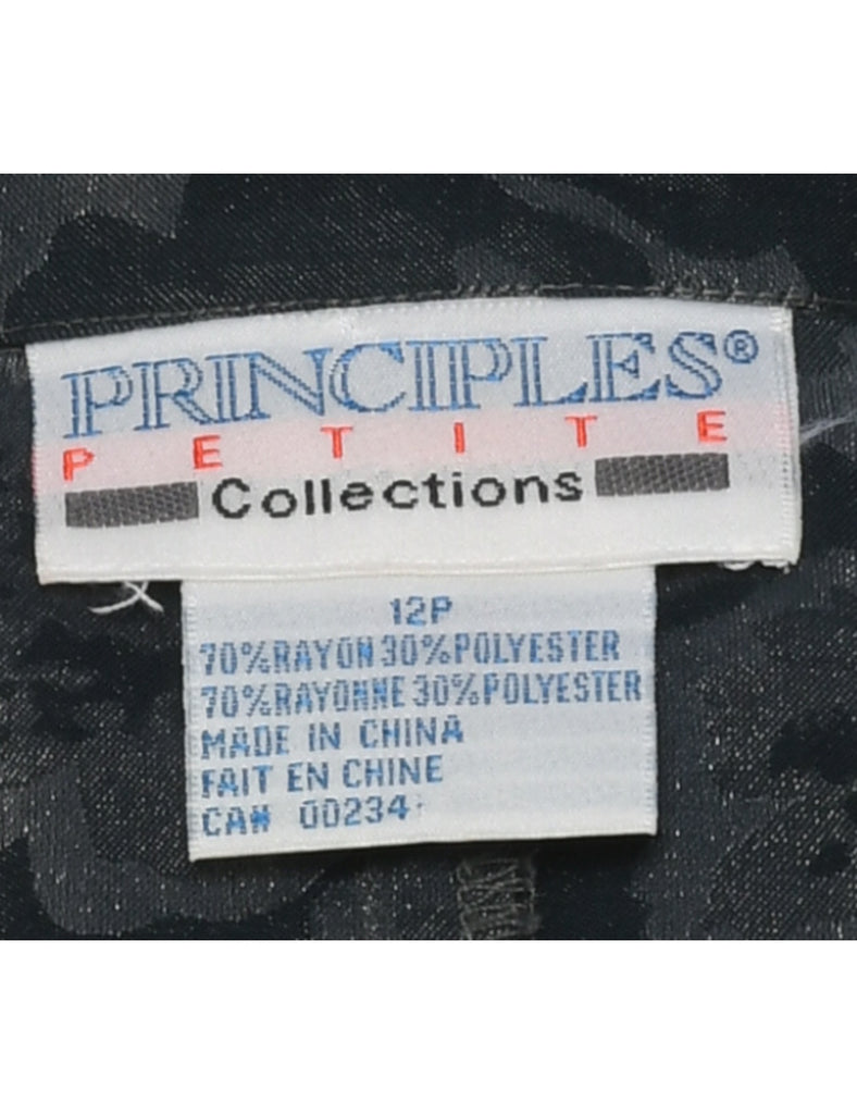 Floral Evening Blouse - L