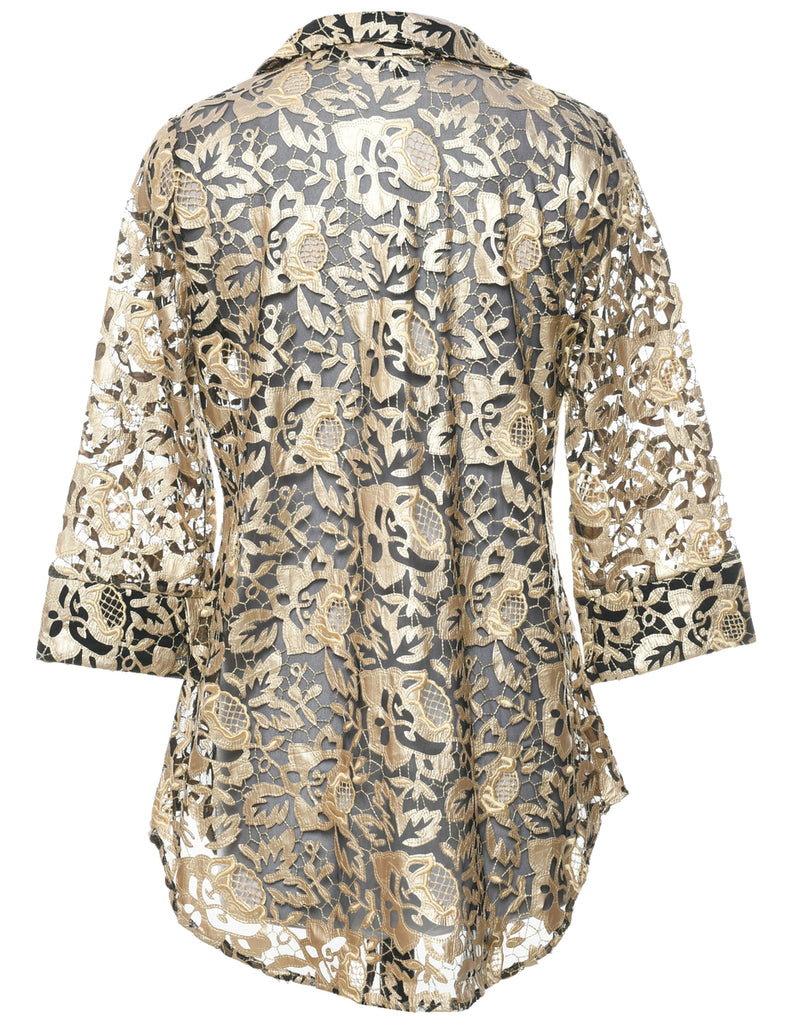 Floral Evening Shirt - L