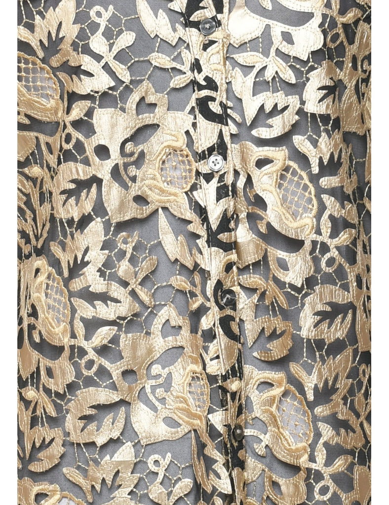 Floral Evening Shirt - L