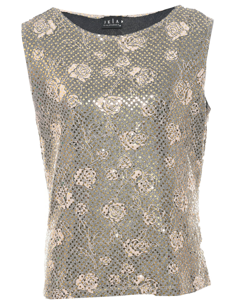 Floral Evening Top - L