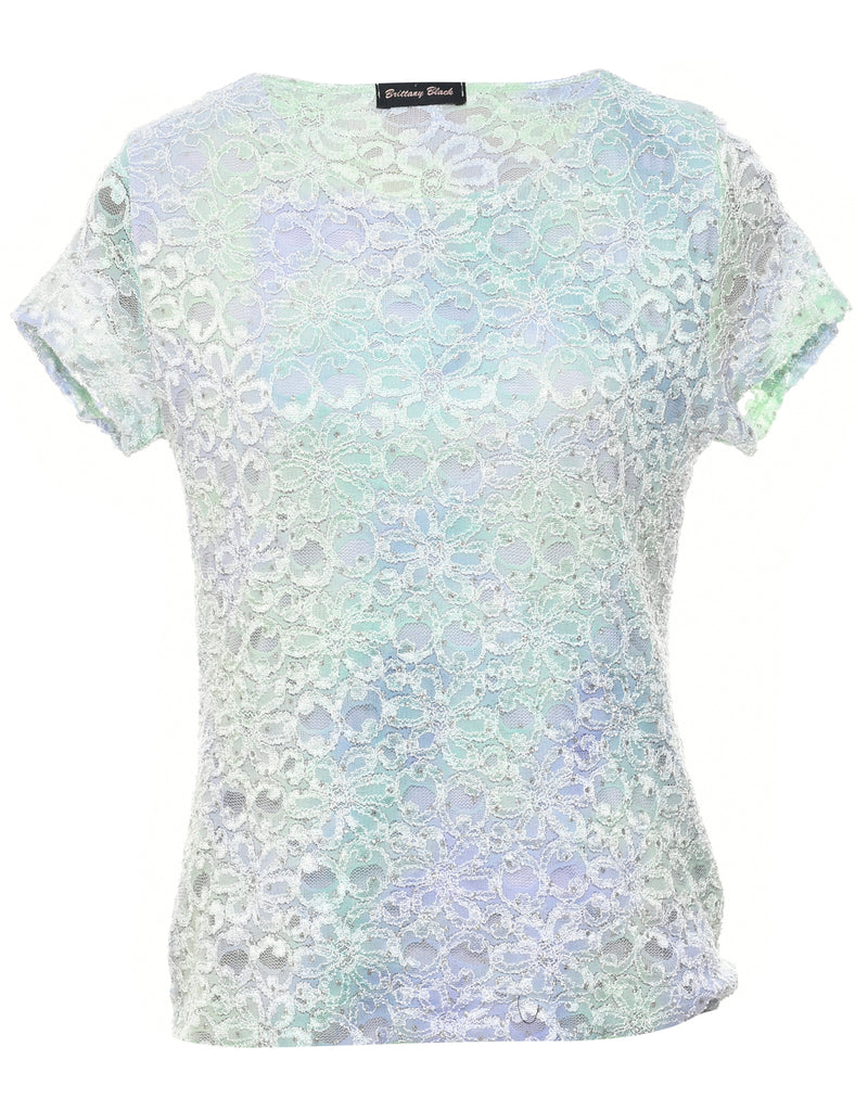 Floral Evening Top - M