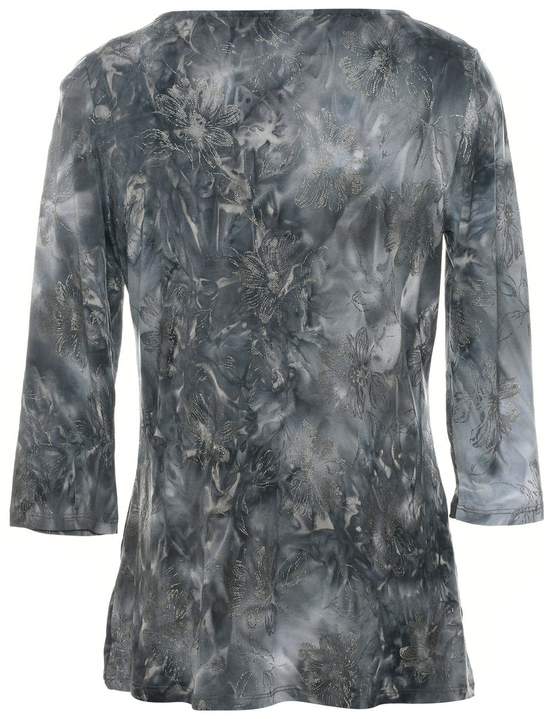 Floral Evening Top - M