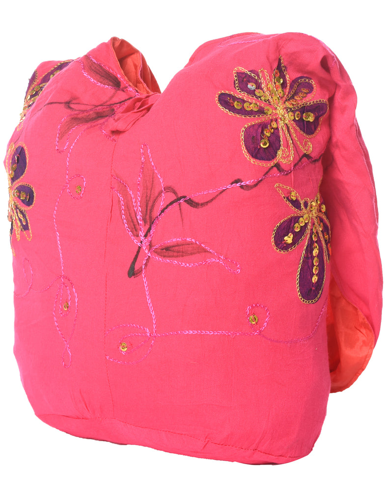 Floral Hobo Bag - M