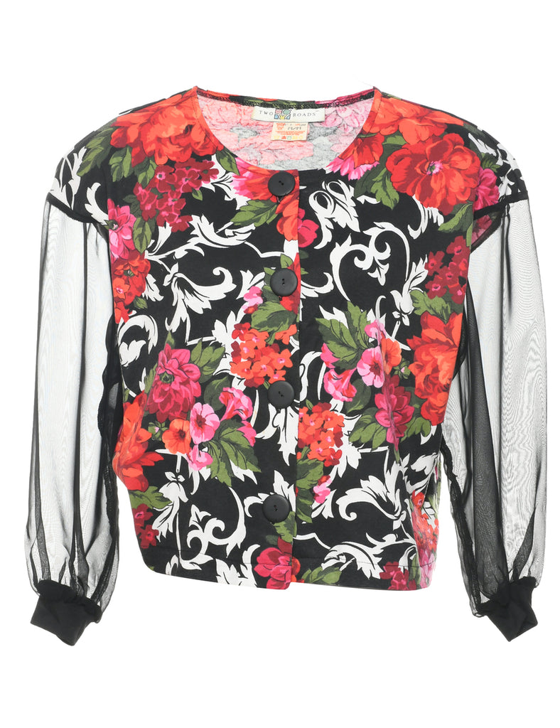 Floral Jacket - M