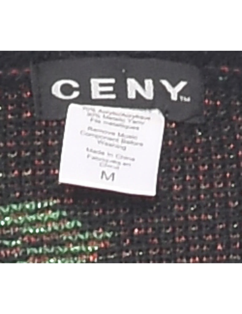 Floral Knit Jumper - M