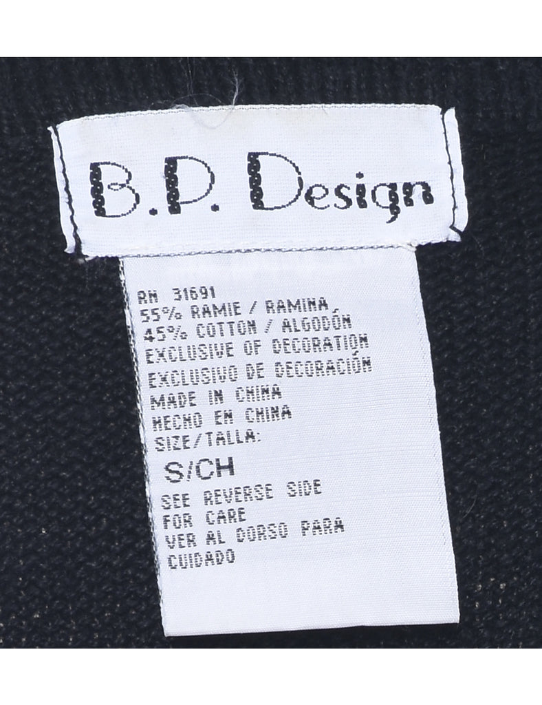 Floral Knit Jumper - S