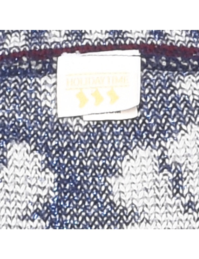 Floral Knit Jumper - M