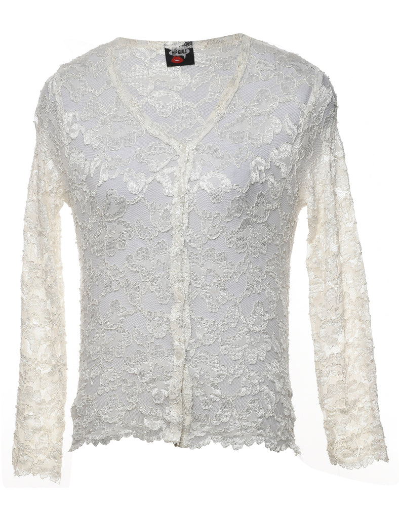 Floral Lace Blouse - S