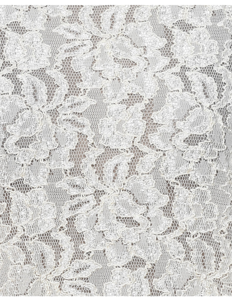 Floral Lace Evening Top - M