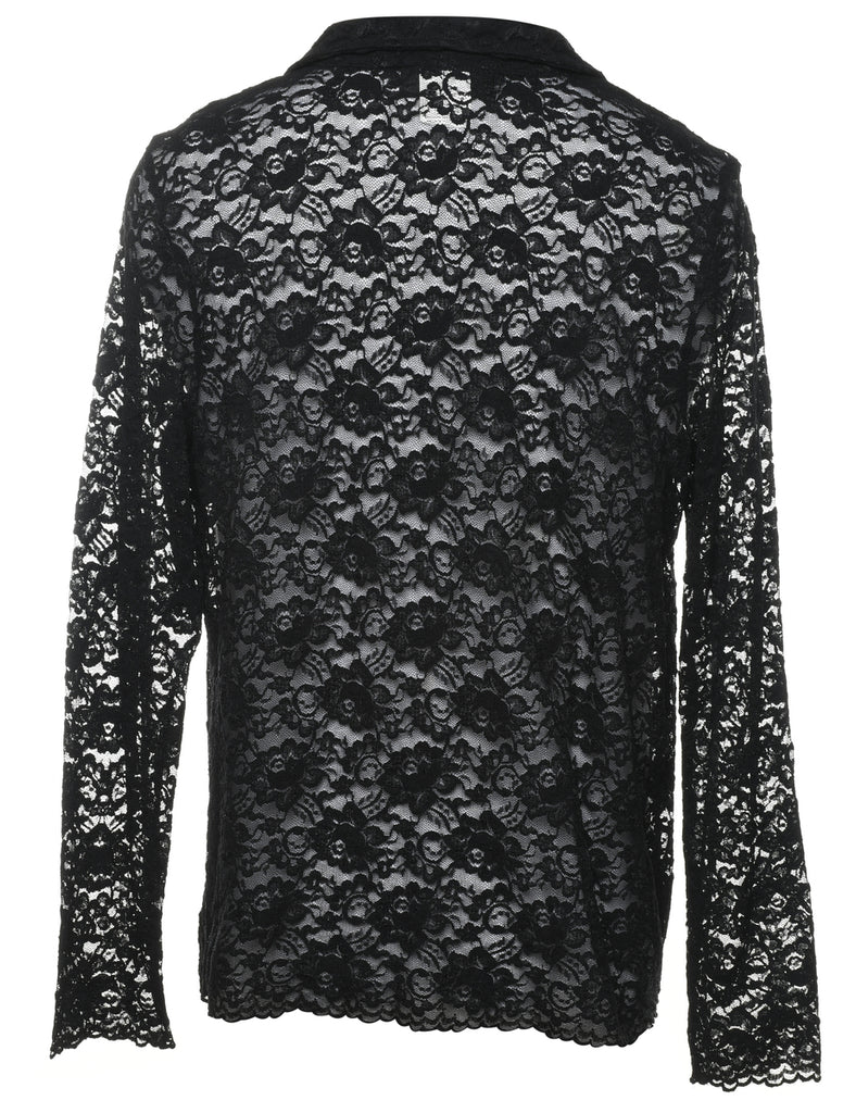 Floral Lace Shirt - L