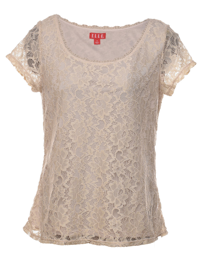 Floral Lace Top - M