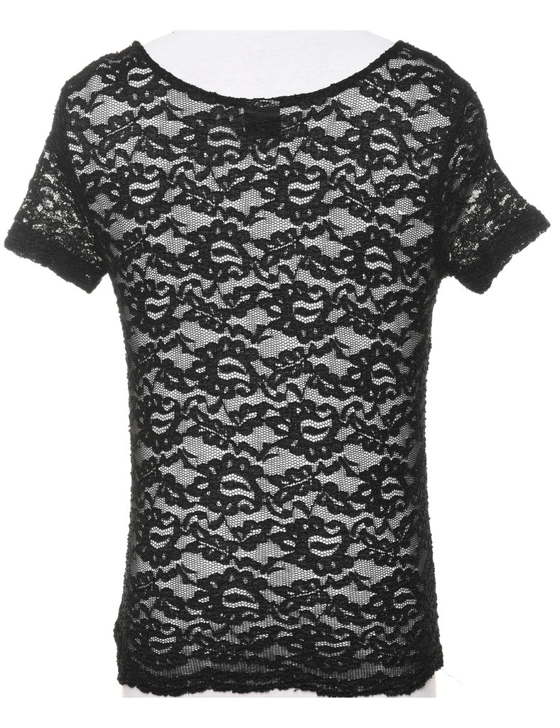 Floral Lace Top - M