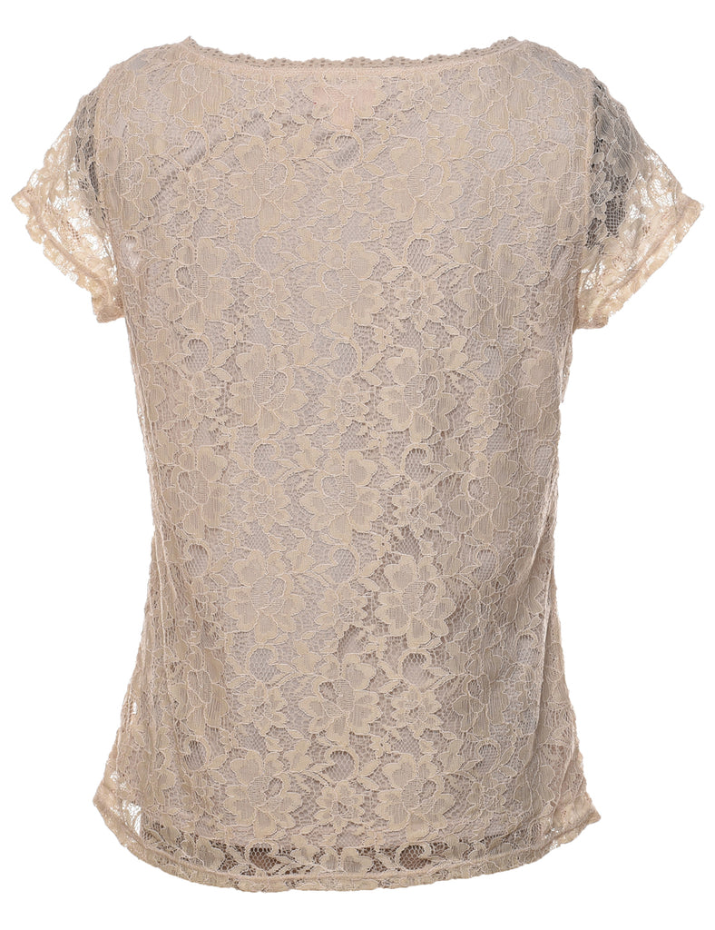 Floral Lace Top - M