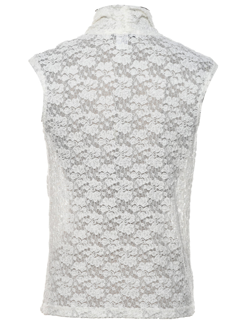 Floral Lace Top - L