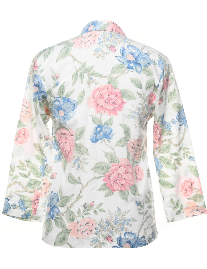 Floral Pattern Blazer - M