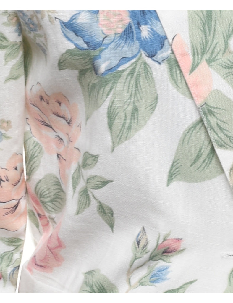 Floral Pattern Blazer - M