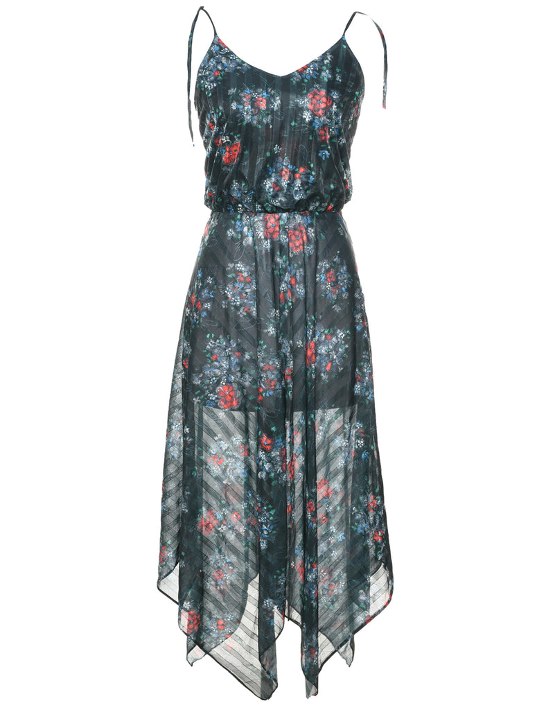 Floral Pattern Dress - XS