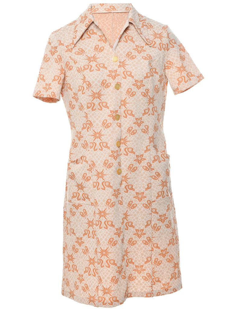 Floral Pattern Dress - M