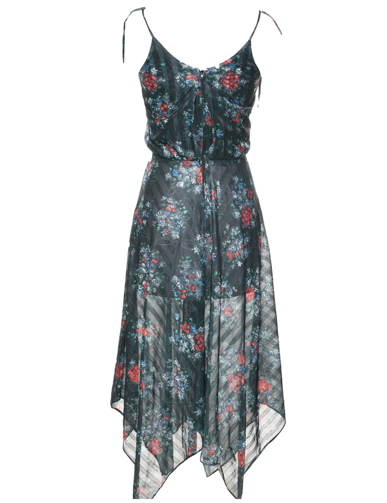 Floral Pattern Dress - XS