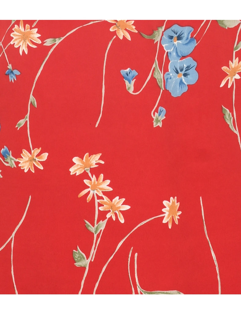 Floral Pattern Dress - S