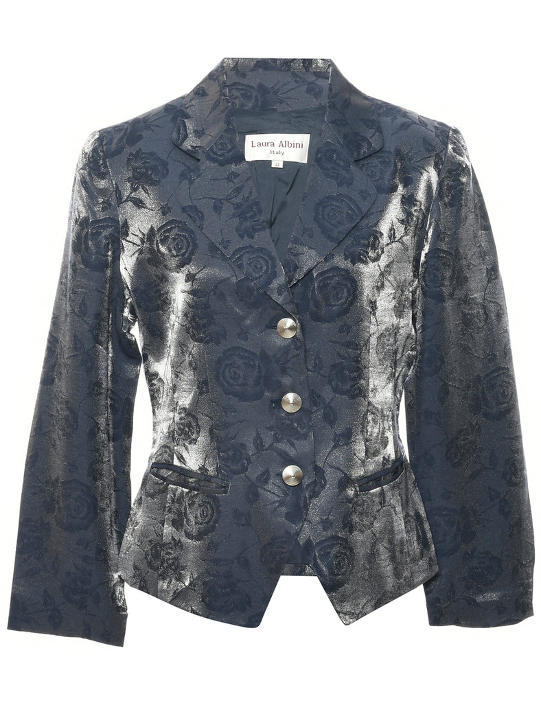 Floral Pattern Evening Jacket - L