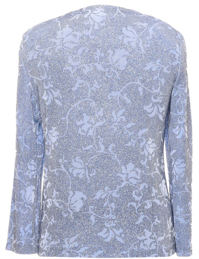 Floral Pattern Evening Jacket - L