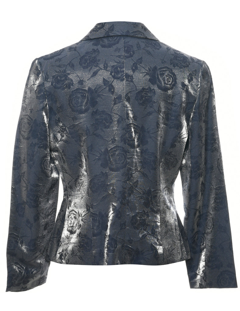 Floral Pattern Evening Jacket - L