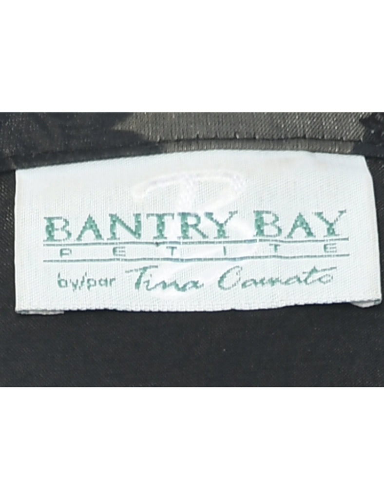 Floral Pattern Evening Jacket - L