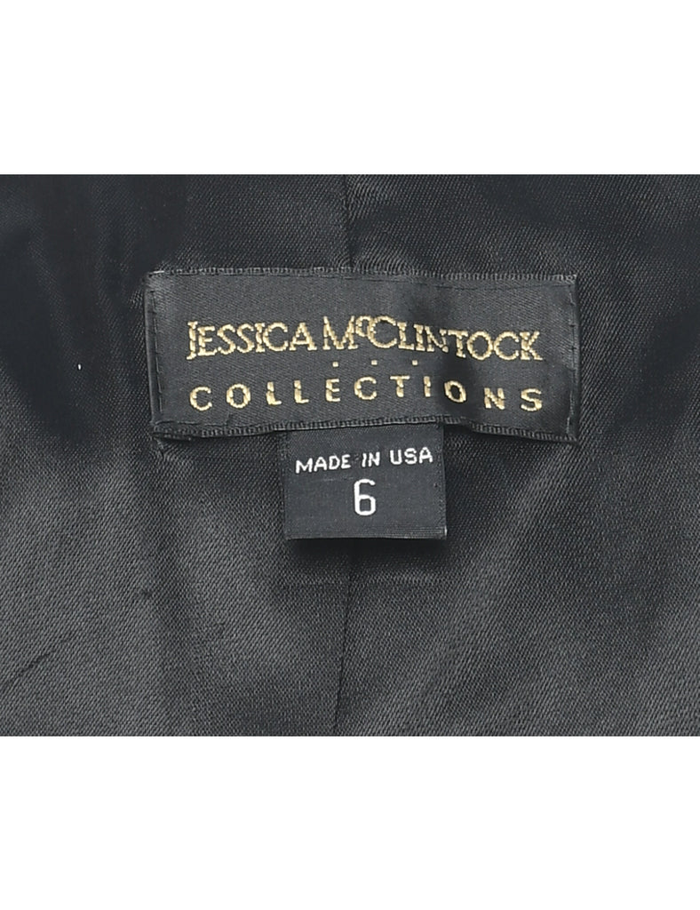 Floral Pattern Evening Jacket - M