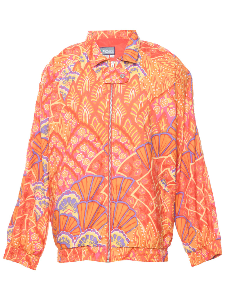 Floral Pattern Jacket - L