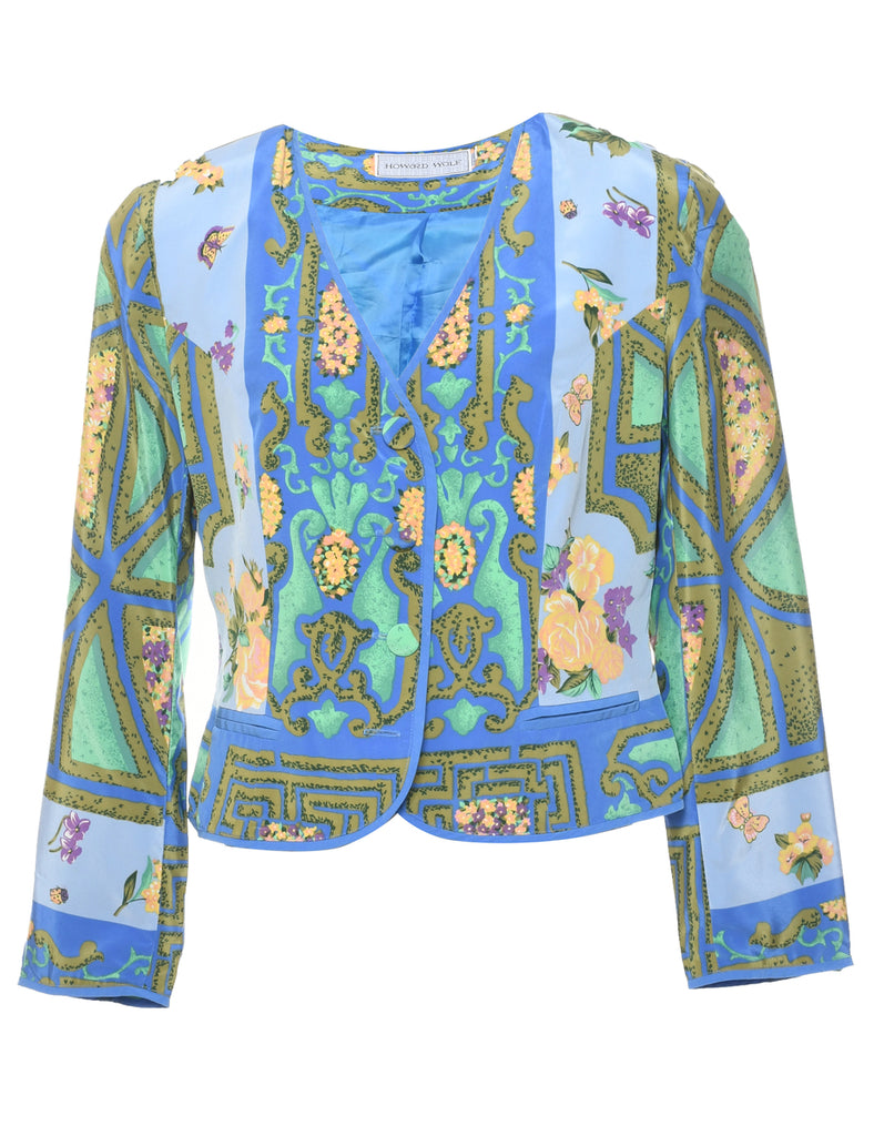 Floral Pattern Jacket - L
