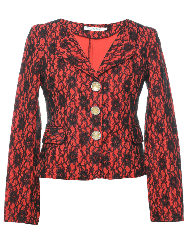 Floral Pattern Jacket - M