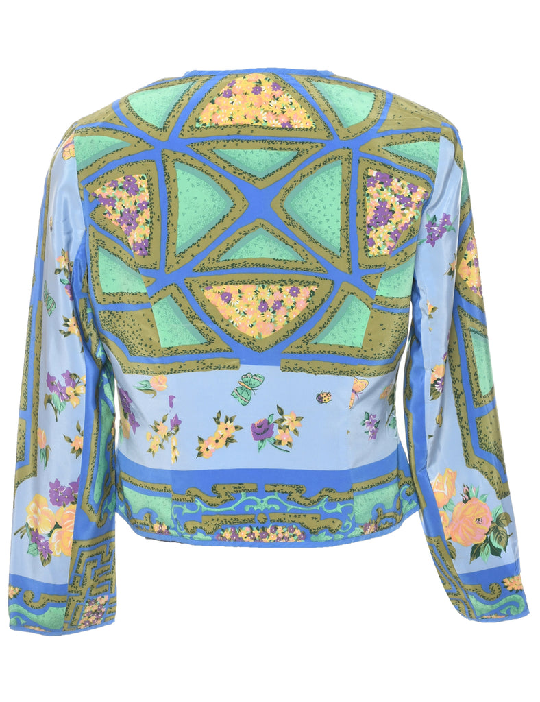 Floral Pattern Jacket - L