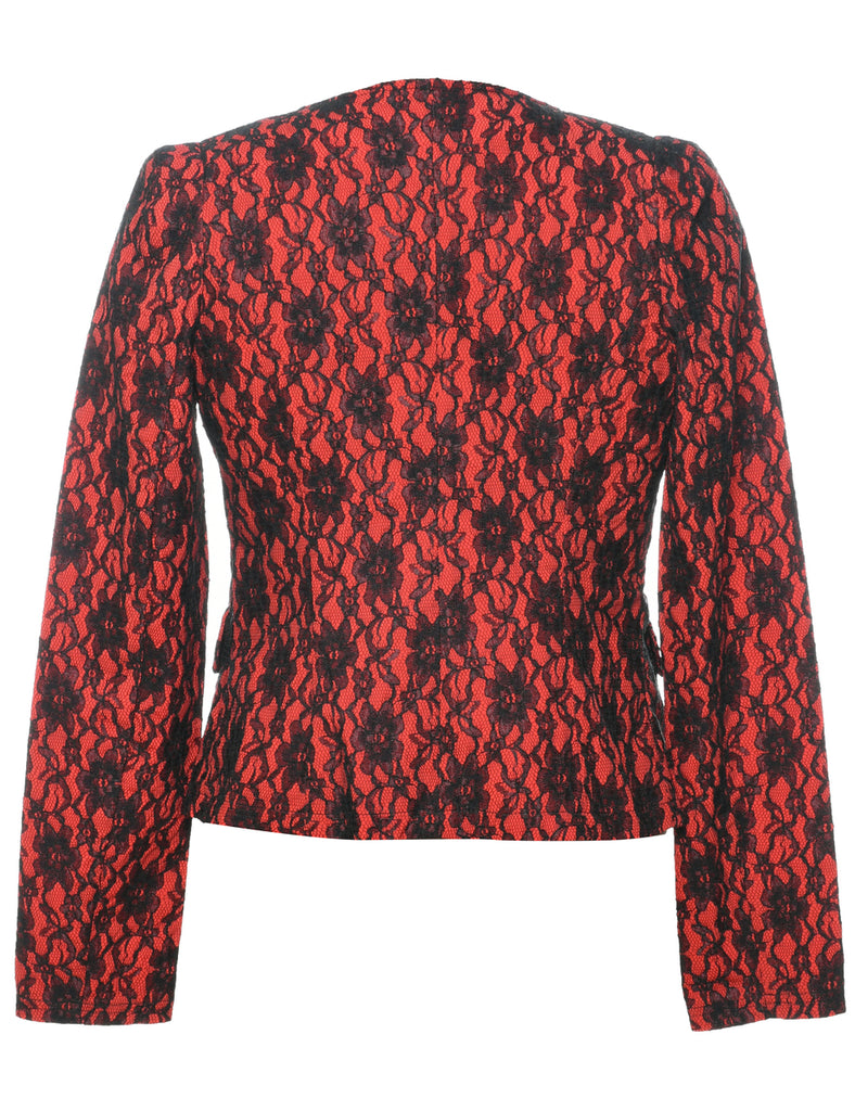 Floral Pattern Jacket - M