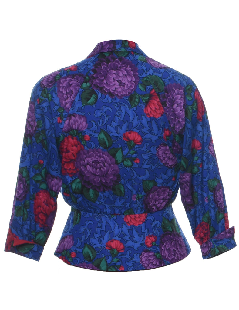 Floral Pattern Jacket - M