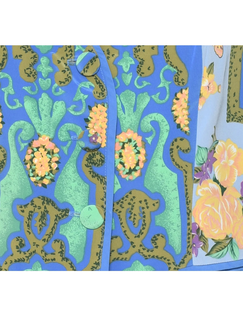 Floral Pattern Jacket - L