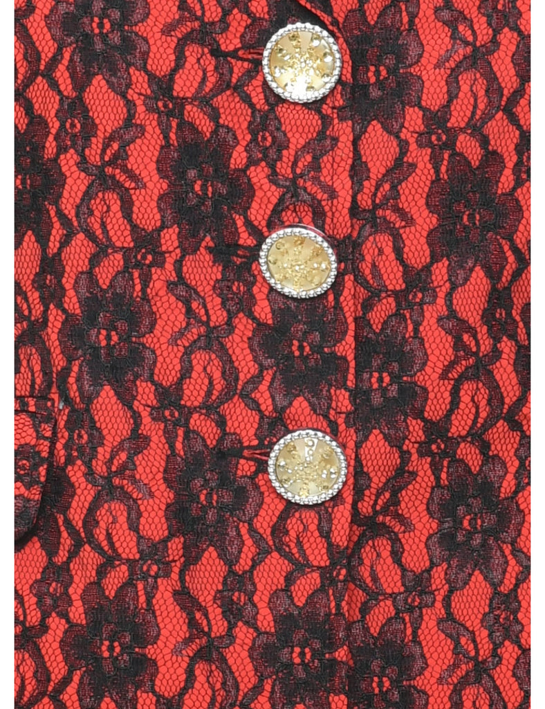 Floral Pattern Jacket - M