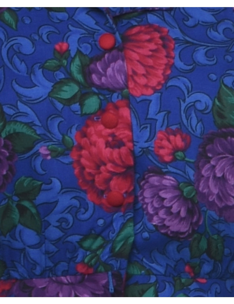 Floral Pattern Jacket - M