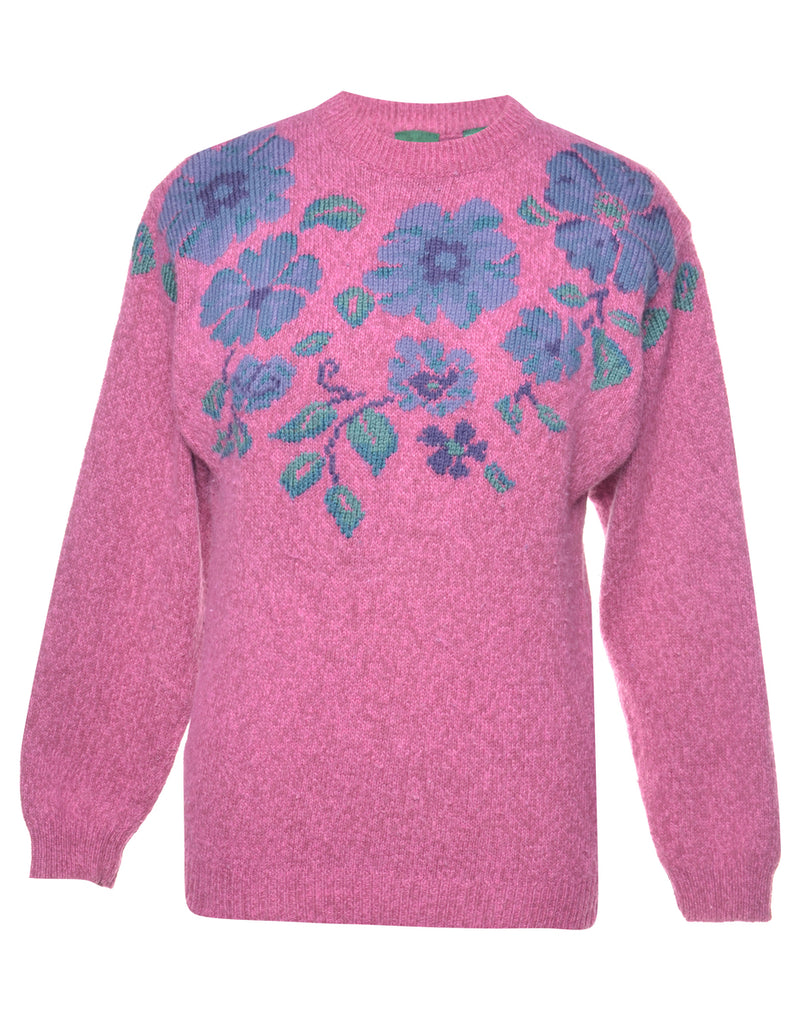 Floral Pattern Jumper - S