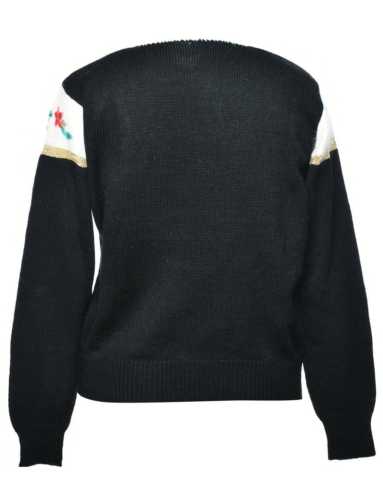 Floral Pattern Jumper - M