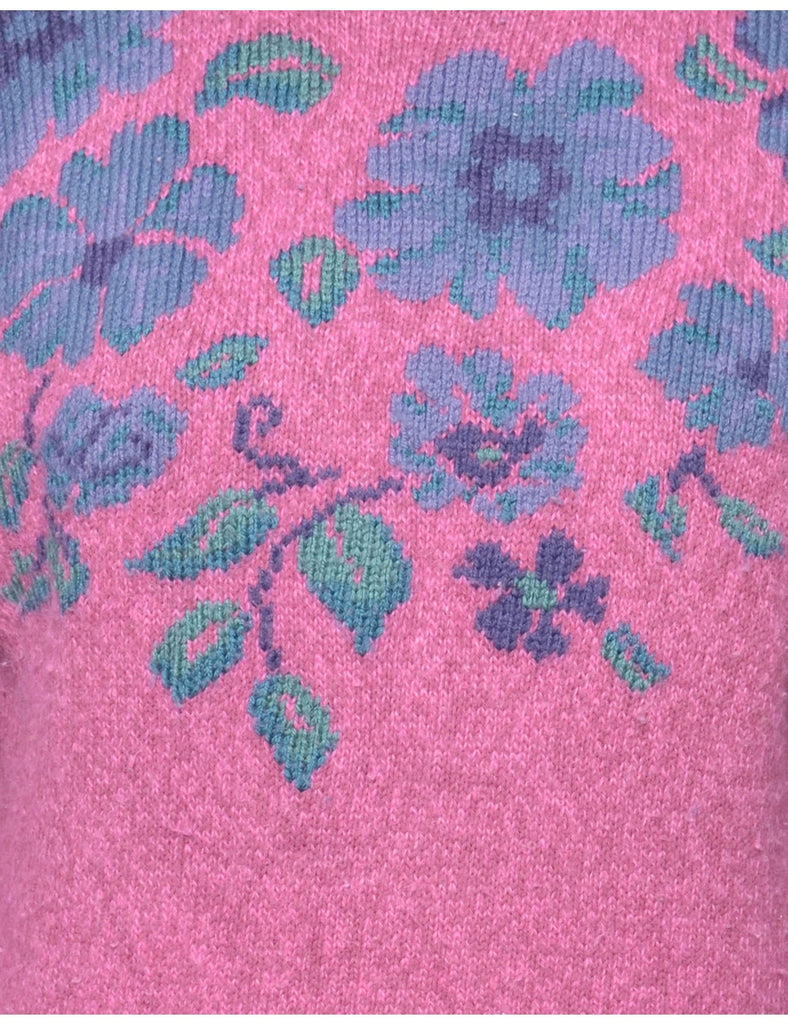 Floral Pattern Jumper - S