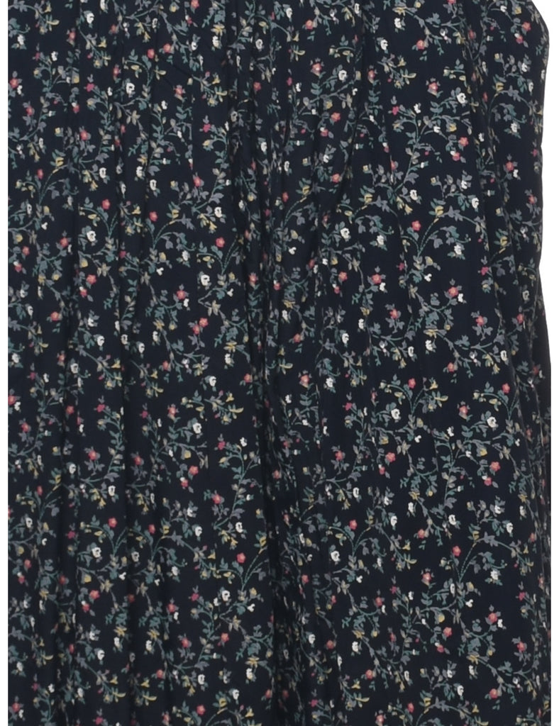 Floral Pattern Jumpsuit - M