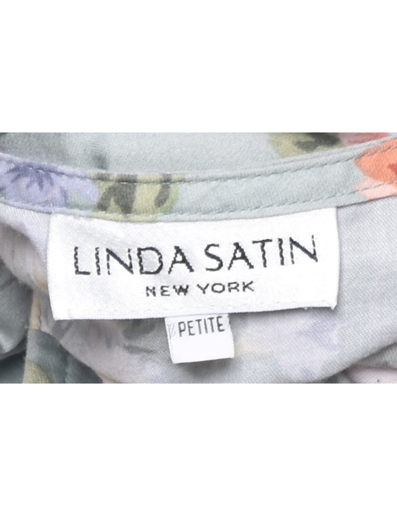 Floral Pattern Jumpsuit - M